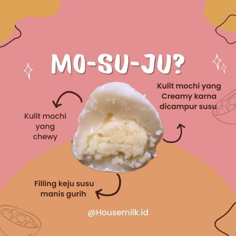 

Mochi susu isi keju