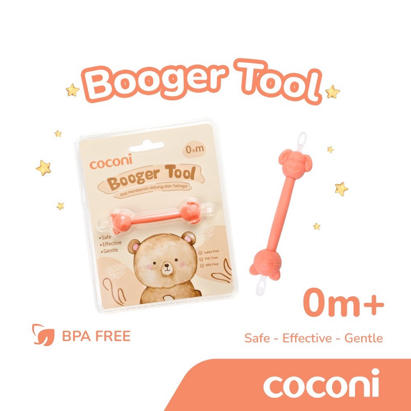 Coconi Booger Tool / Alat Pembersih Telinga dan Hidung Bayi Anak