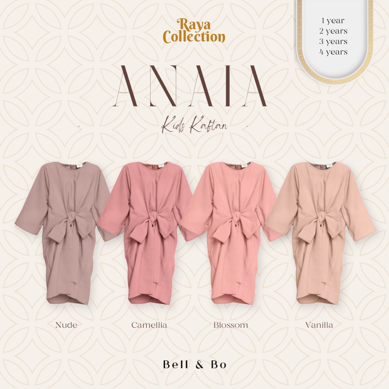 Bell & Bo Anaia Kaftan Dress / Dress anak 1-4 tahun