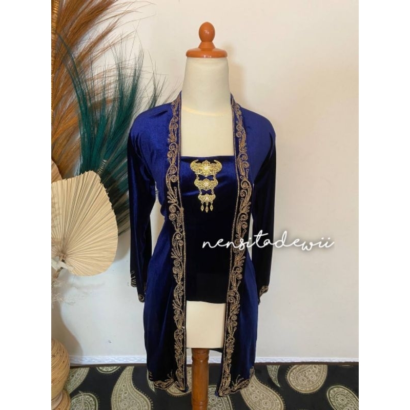 Kebaya Bordir Panjang - Kutubaru / Warna &amp; Size Lengkap