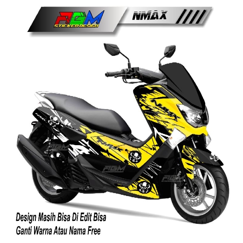 Striping Sticker Decal Nmax 2015-2019 Fullbody. Decal Sticker Nmax old Full Body