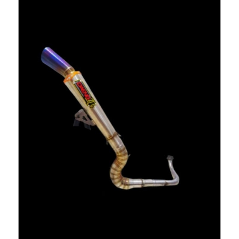 Daeng sai4 open pipe for mio sporty wave 100/125 xrm 100/125 beat fi/carb big elbow 51mm canister AU