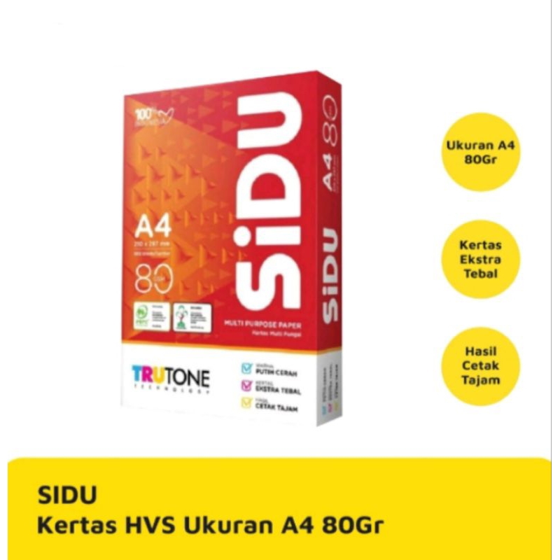 

KERTAS HVS/HVS 80 GRAM UKURAN A4 MERK SINAR DUNIA