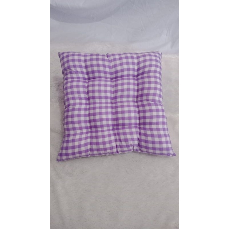 bantal duduk motif kotak super tebal 9cm anti lepek