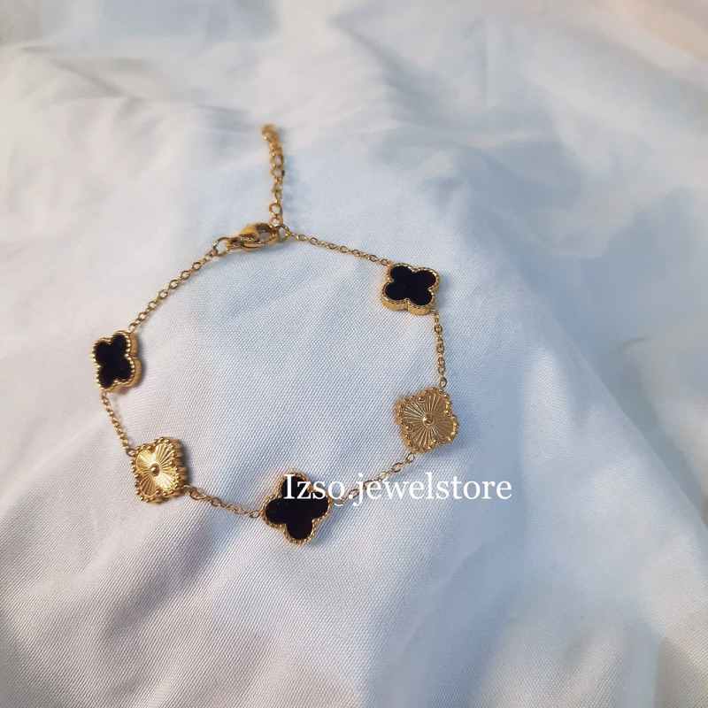 IZSO Gelang Vanessa Gelang Titanium Anti Karat Gold Rosegold