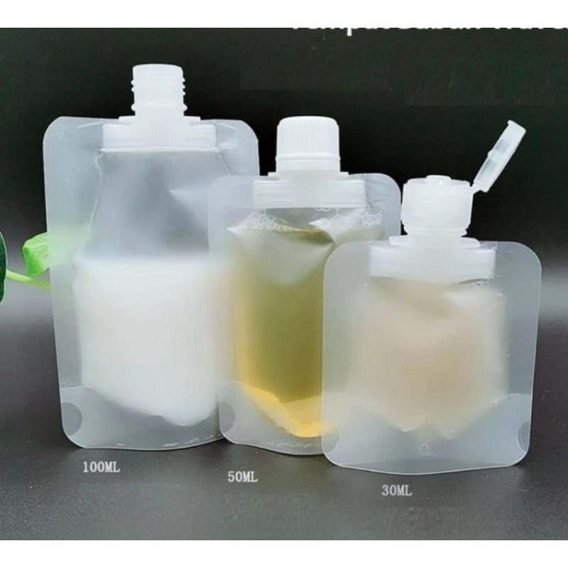 Pouch Refill Plastik Fliptop Travel Organizer