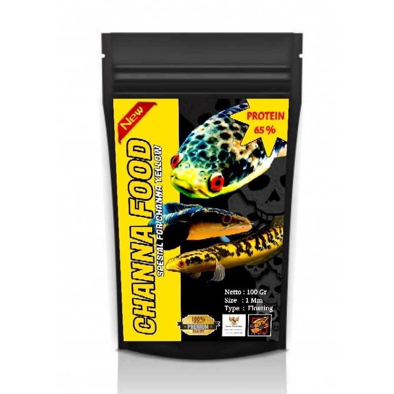 Channafood Yellow Pakan Channa 100gr Original