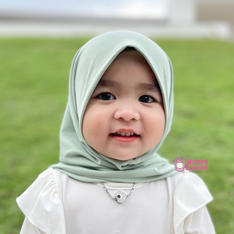 HONEYBLOSSOM jilbab bayi / jilbab bayi 6 12 bulan perempuan zahra cantik