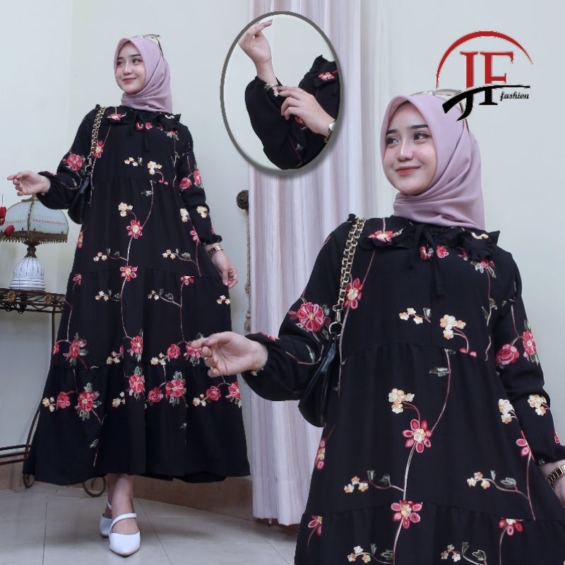 [ BISA COD ] GAMIS LENGAN PANJANG CRINCLE POMPOM / GAMIS KRINGKEL POM-POM PREMIUM MOTIF TIMBUL / BAJU MUSLIM TERBARU / GAMIS VIRAL