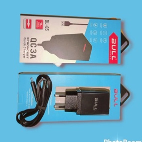 TERMURAH TRAVEL ADAPTOR CHARGER BULL BL05 QUICK CHARGER 3.0 A FAST CHARGING