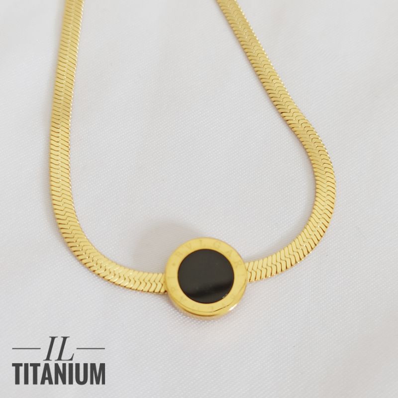 Kalung titanium choker k04164