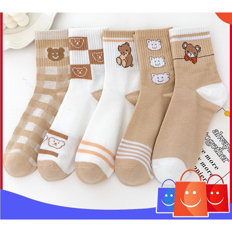 Kaos Kaki Wanita Bear / kaos kaki pria / KAOS KAKI UNISEX 985