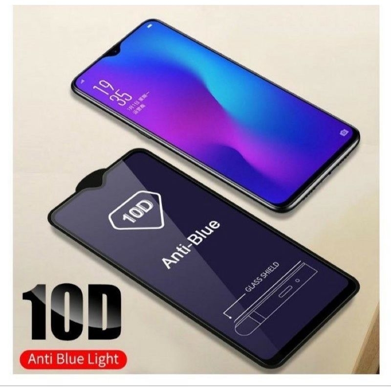 Tempered Glass Blue Light Redmi Note 8  Full Cover Premium Quality