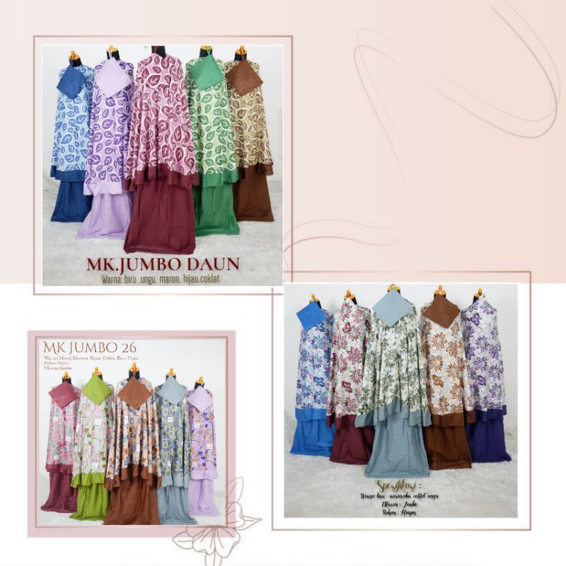 Mukena Bali Mukena Dewasa Jumbo Mukena Rayon Bali Mukena Motif