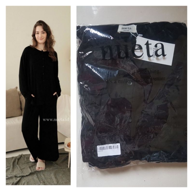 HIJABNUETA cardigan set BLACK