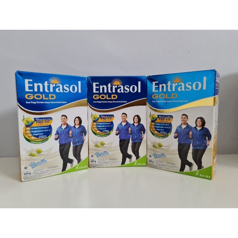 Entrasol Gold Vanila Susu Kalsium 600gr