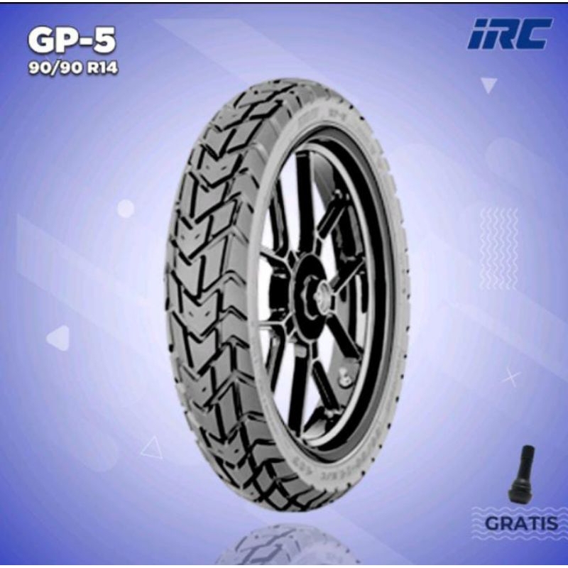 Ban Motor Matic IRC GP5 90/90 Ring 14 Tubeless 80/90 ring 14 tubeless 80/90-14 90/90-14