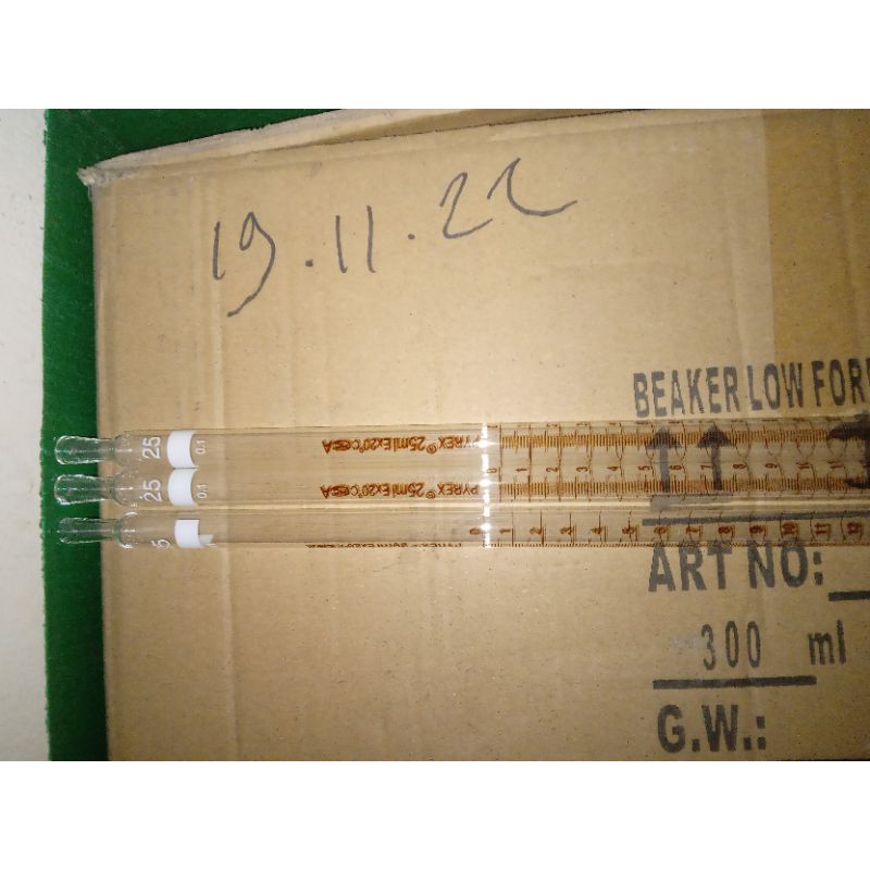 pipet ukur 25 ml pyrex