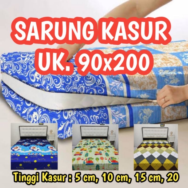 sprei sarung kasur/sprei resleting ukuran 90x200 viral