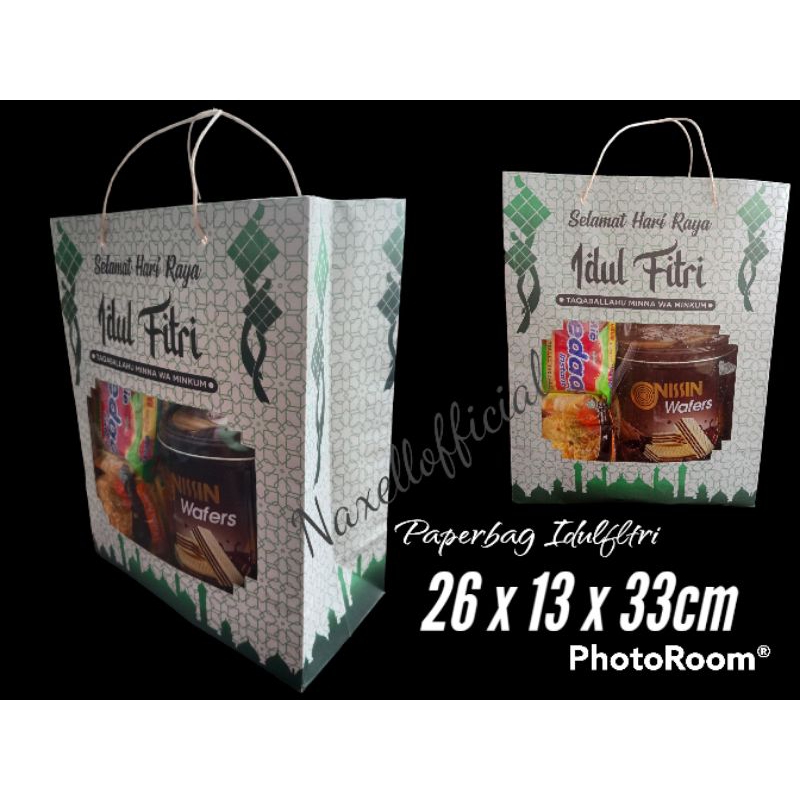 

paperbag idulfitri wk tas parcel lebaran tas kertas idul fitri