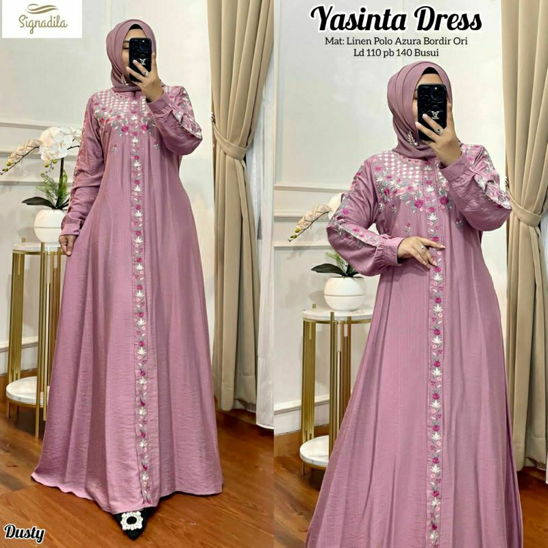 YASINTA DRESS // GAMIS BORDIR ORI // SIGNADILA