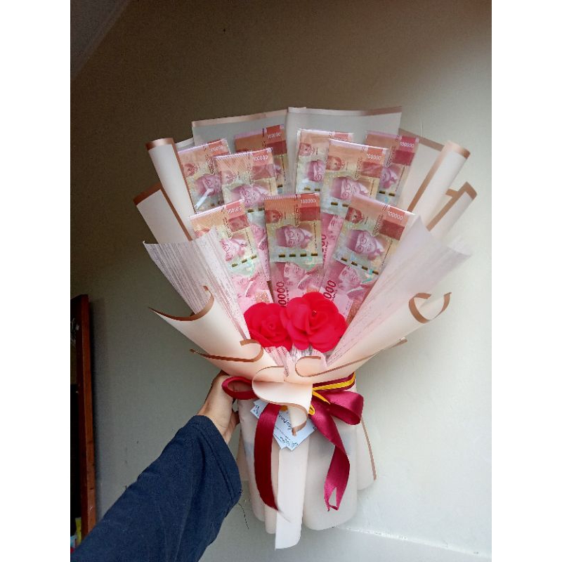 Buket Custom Bunga Uang Jajan