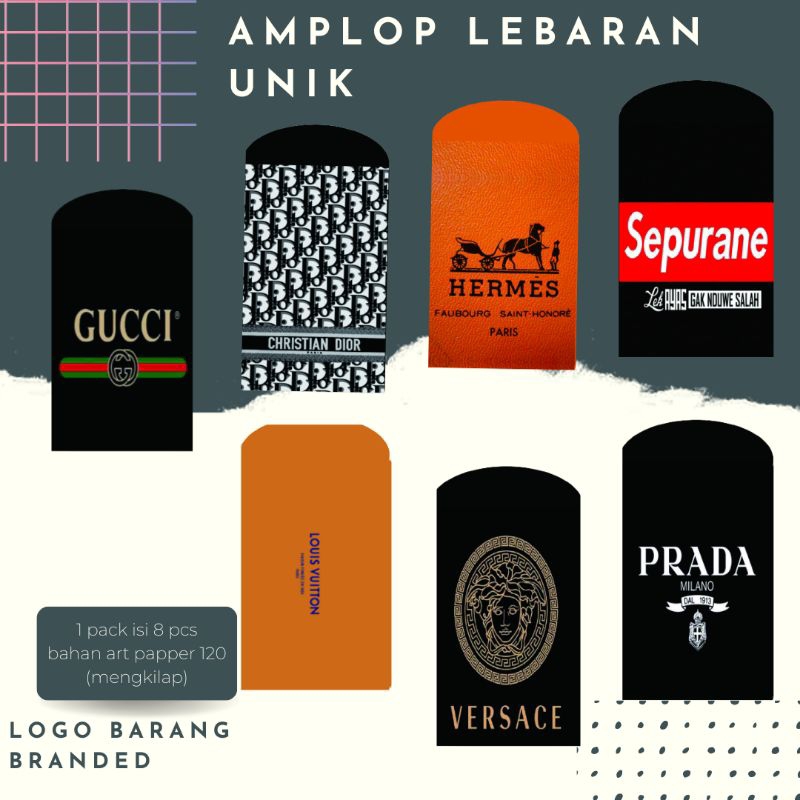 

Amplop THR unik | amplop THR uang | ampau hari raya | amplop logo branded | ampau atm