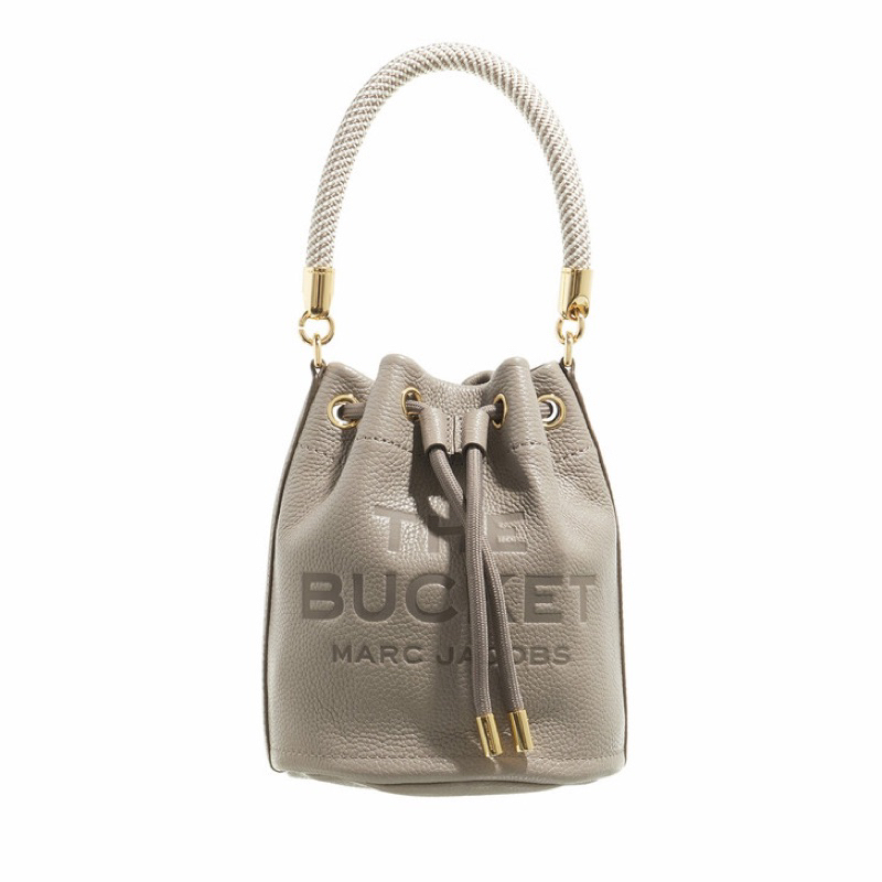 Marc The J Bucket Leather Bag - Grey