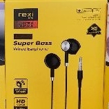 REXI Audio-X Supper Bass1200MM  Wired Earphones HITAM