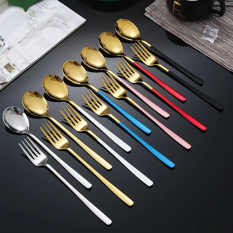 Termurah!! Sendok Garpu Korea Stainless Steel Sendok Makan / sendok korea oval