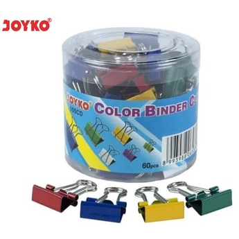 

BINDER CLIP JOYKO 105CD KLIP PENJEPIT KERTAS LUCU ANTI KARAT 1 DRUM 60 PCS WARNA WARNI