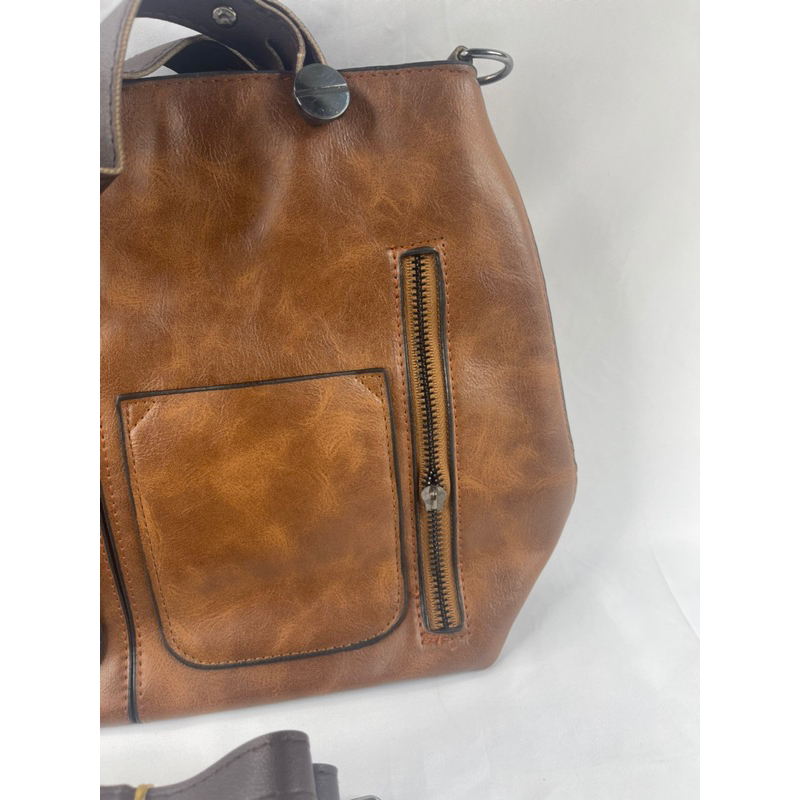 [OBRAL RIJEK] Tas Selempang Tote Wanita Vintage Shoulder Bag - ZHB0543-E