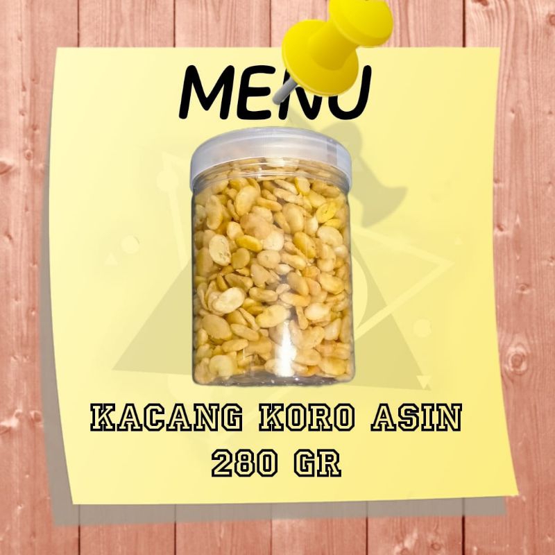 

kacang koro asin toples 800ml