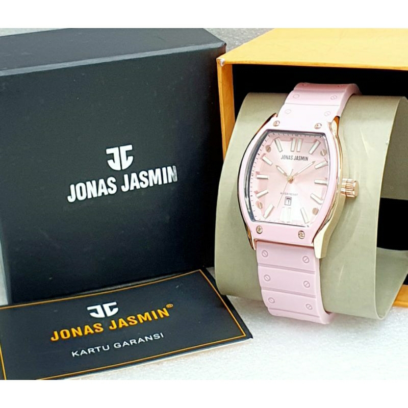 JAM TANGAN JJ WANITA RUBBER TERLARIS KASUAL BISA COD JONAS JASMIN ORIGINAL