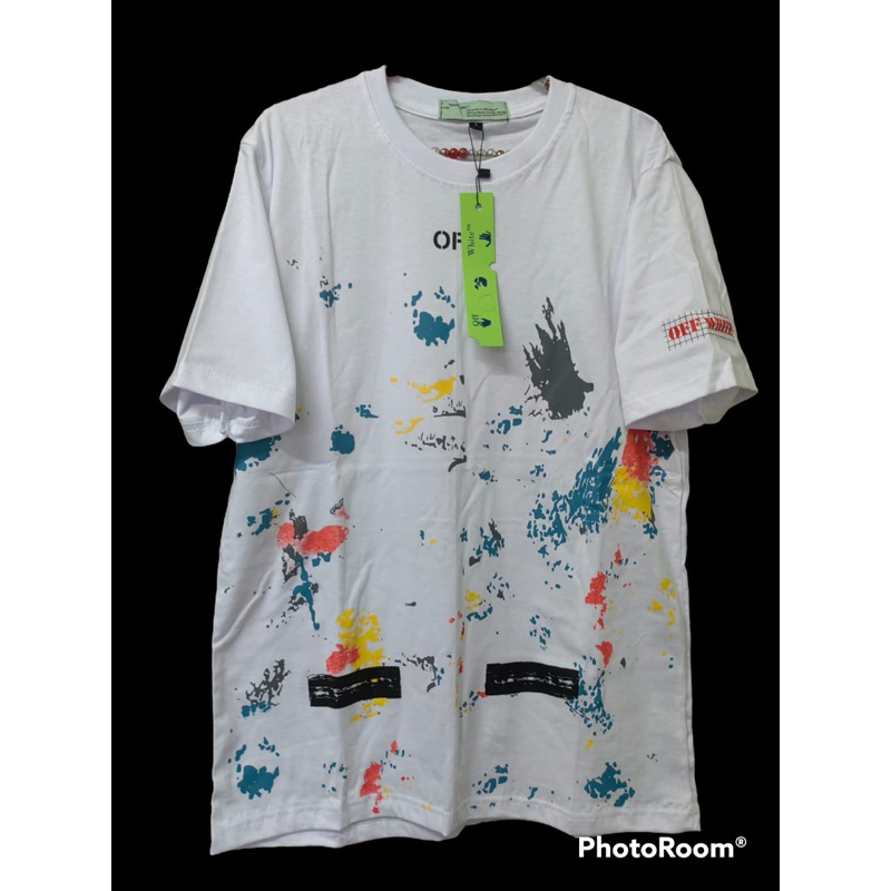 T-shirt off white galaxy