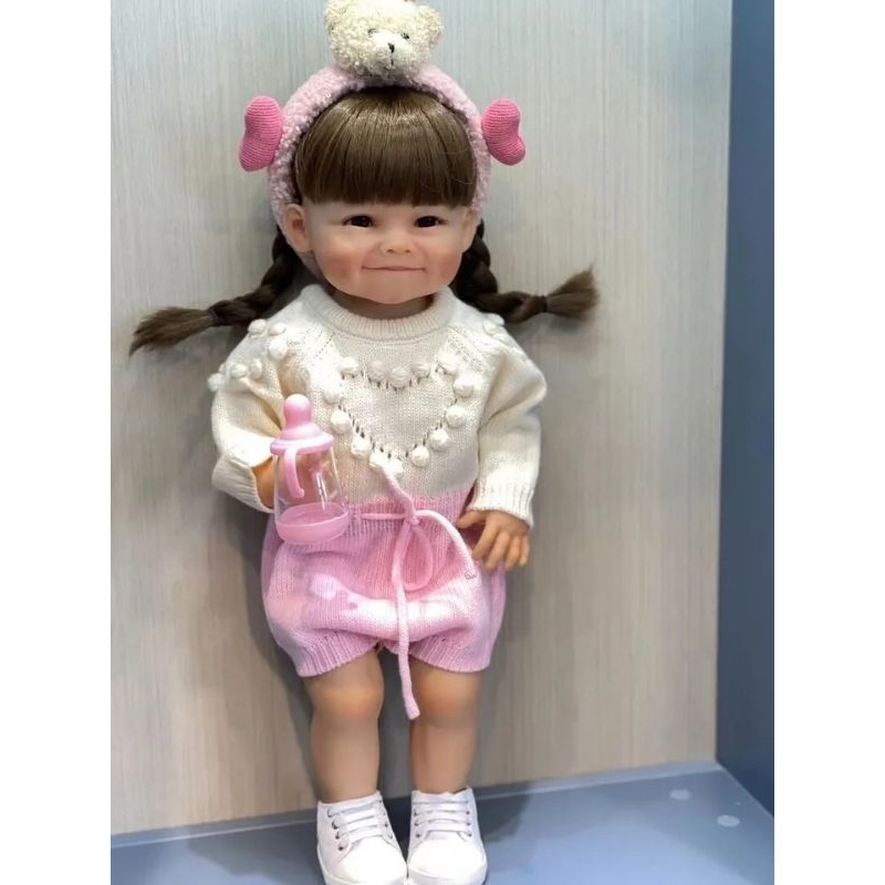 Ready Boneka Reborn Premium 55 cm Lucu Imut Full Silikon