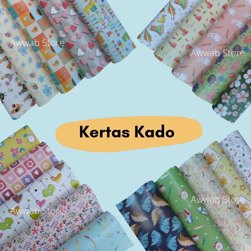 

KERTAS BUNGKUS KADO MURAH SIDU KIKY