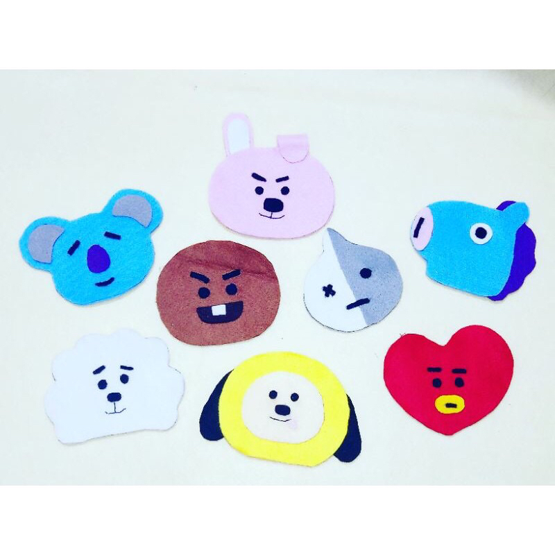 

amplop angpau lebaran BTS BT21 flanel