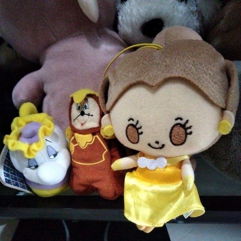 boneka kecil Sega Disney mcd princess belle Beauty and the beast mrs potts jam