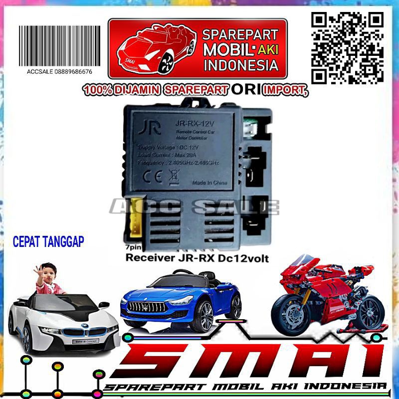 RECEIVER JR-RX 12VOLT/MESIN RECEIVER MOBIL AKI ANAK JR-RX 12VOLT/MESIN RECEIVER MOBIL AKI JEEP