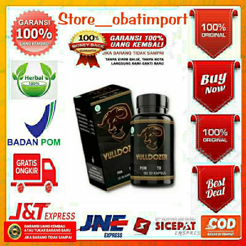 Vulldozer Obat Penunjang Performa KUAT_STAMINA PRIA Herbal Manjur BPoM - VULLDOZER