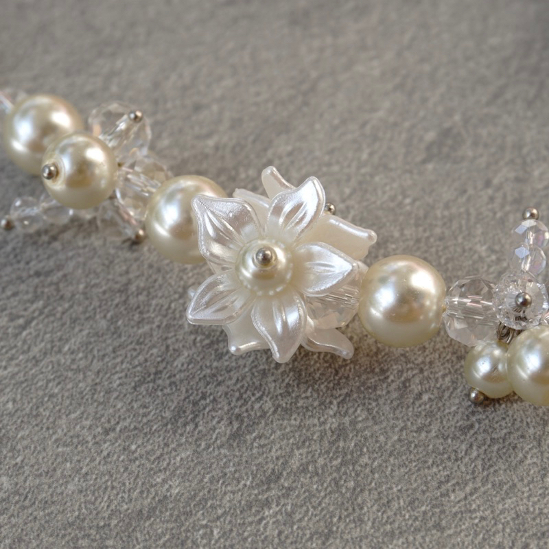 FLOWERS SERIES HANDMADE NECKLACE - KALUNG HIJAB CRYSTAL BY NEWINSPIRE