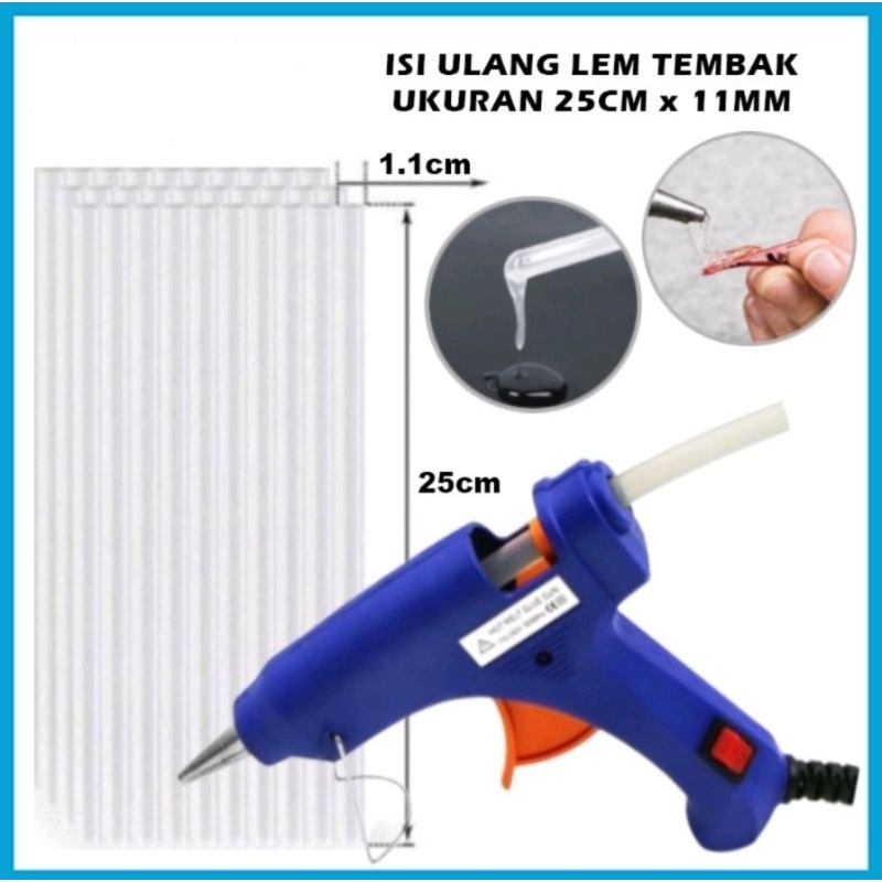 

Refil Lem Lilin Tembak Glue Gun Isi Ulang Lem Lilin Tembak Refil
