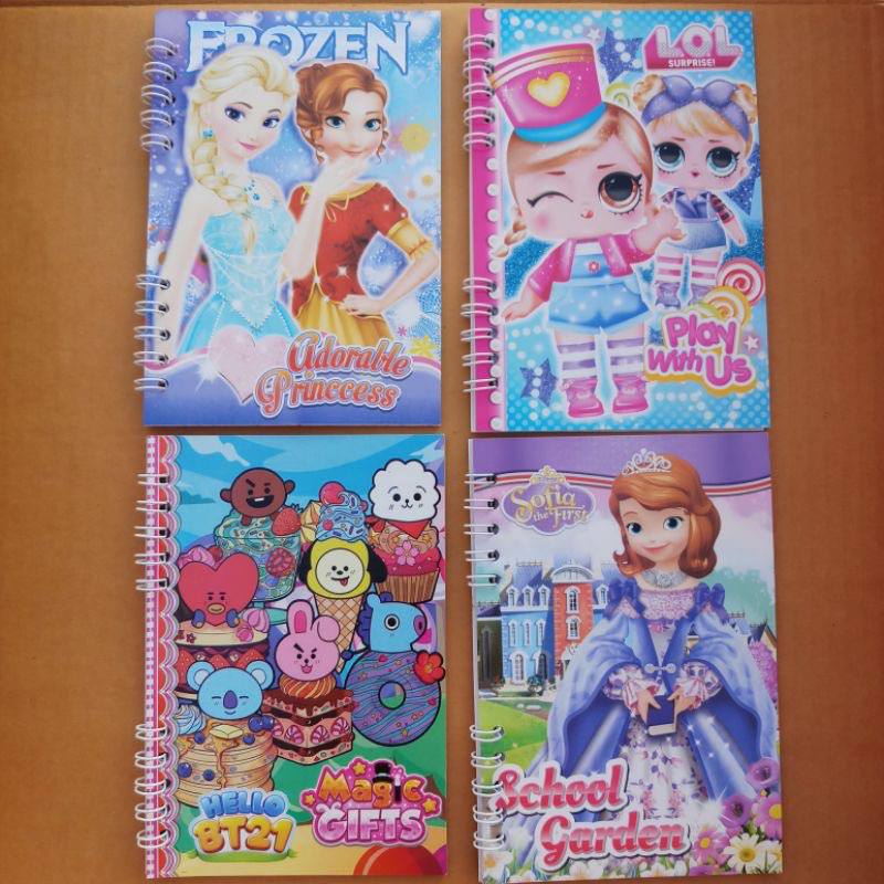 buku notebook karakter anak / buku diary karakter lucu  / diary catatan / buku catatan anak