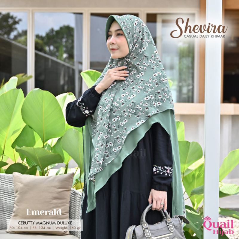 jilbab hijab instan daily khimar syari motif shevira ori quail