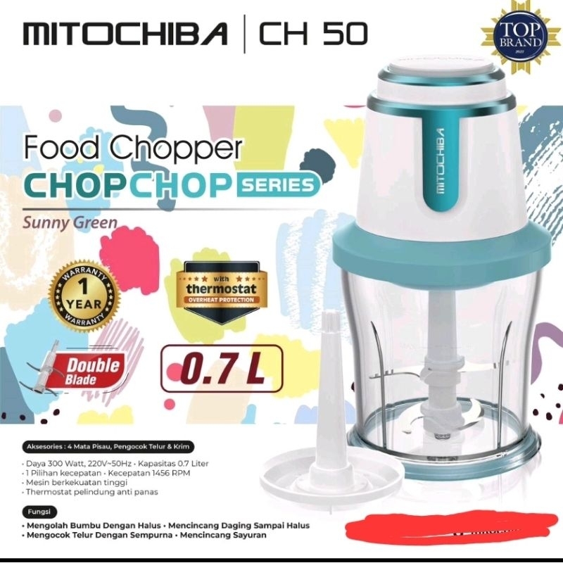 Mitochiba Chopper CH 50 0.7L | Choper Mito CH50 ChopChop Chopper mini Garansi Resmi