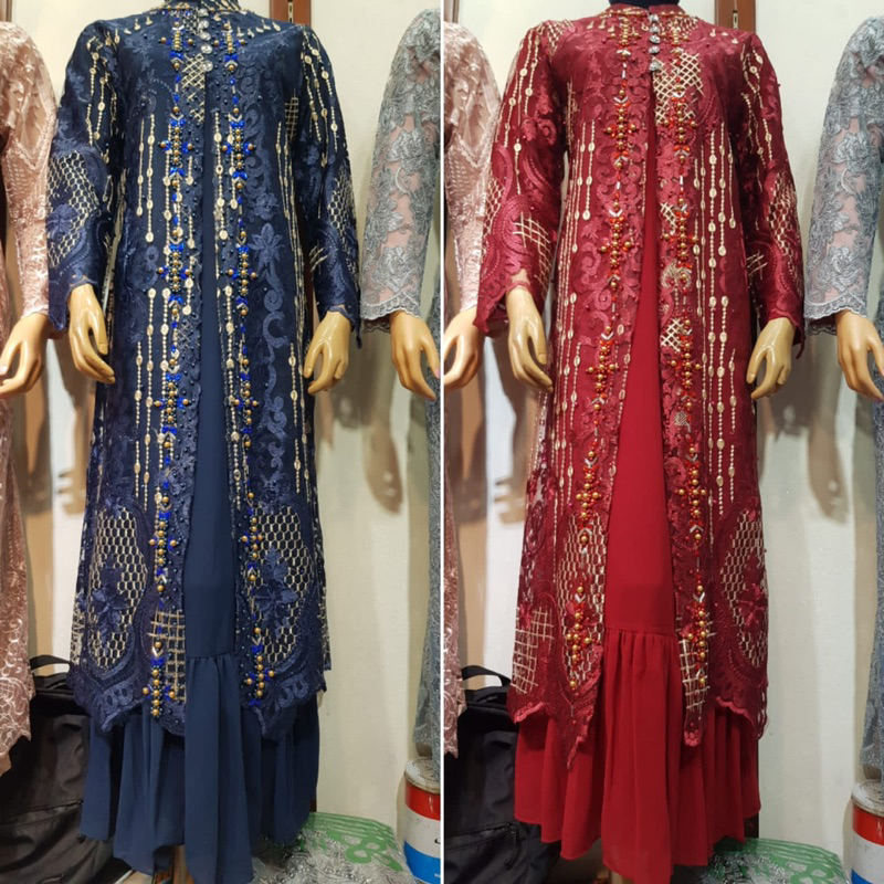 AZZAKIYA DRESS - Gamis Pesta - Outer Terbaru - Baju Tanahabang Mewah - Seragam Pernikahan Bridesmaid