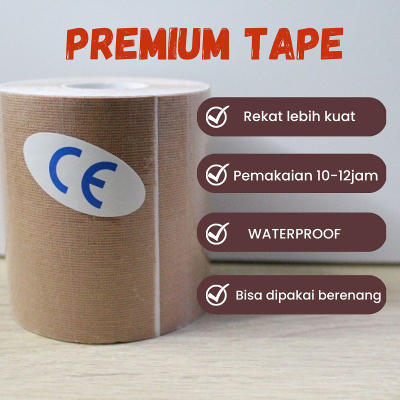 BRA TAPE SKIN NUDE TRANSTAPE WANITA BREAST BINDER # bratape