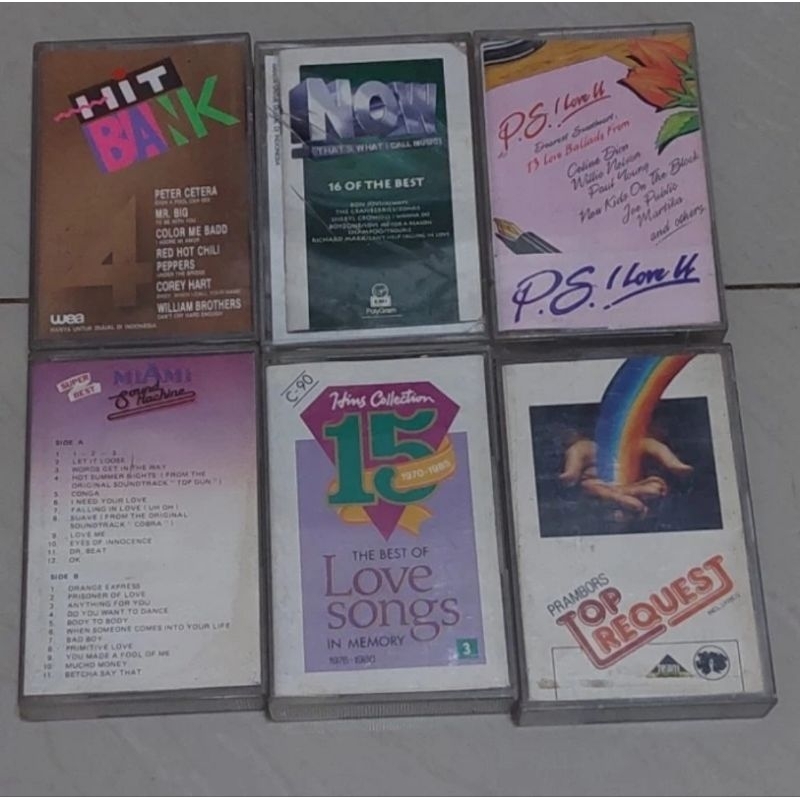 Kaset Pita Lagu Manca 6 kaset