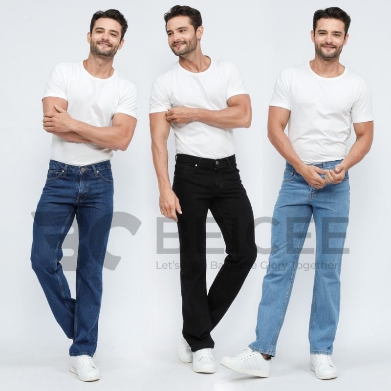 Celana Jeans Panjang Pria Standart Regular Basic Size 28 sampai 38 Celana Jeans Standart Regular Fit